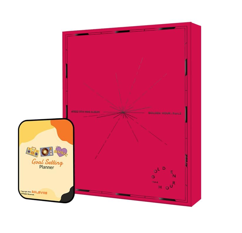 ATEEZ Album - GOLDEN HOUR : PART 2 DIARY ver. (POCAALBUM ver.)+Pre Order Benefits+BolsVos Exclusive K-POP Giveaways Package