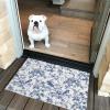 Blue Bird Flower Bathroom Runner Rug Bathmat Soft Bath Shower Bathtub Kitchen Door Mat,Retro Tree Branch Floral Fall Winter Washable Floor Doormat Area Carpet for Bedroom Laundry Room Hallway,18"x30" view 4