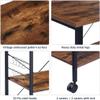TLTDSMY Kitchen Cart Rolling Cart 3 Tier Kitchen Storage Cart with Wheel Movable Metal Wood Rolling Cart Storage Trolley Rolling Storage Cart for Home Rolling Storage Cart Serving Cart view 3