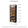 TLTDSMY Kitchen Cart Rolling Cart Carbon Steel Kitchen Storage Cart Stackable Trolley Cart Fruit Vegetable Basket with Casters Home Storage Trolley Rolling Storage Cart Serving Cart view 2