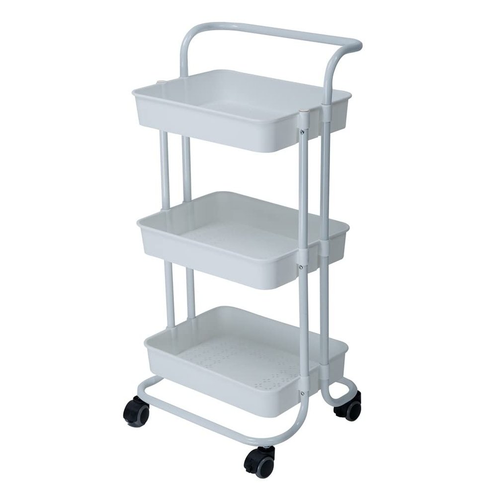 TLTDSMY 3 Layer Storage Rack Kitchen Trolley Movable Shelf Home Furniture Organizer with Wheels Narrow Cabinet