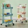 TLTDSMY 3 Layer Storage Rack Kitchen Trolley Movable Shelf Home Furniture Organizer with Wheels Narrow Cabinet view 2