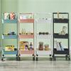 TLTDSMY 3 Layer Storage Rack Kitchen Trolley Movable Shelf Home Furniture Organizer with Wheels Narrow Cabinet view 3