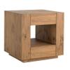 Acme Harlan Contemporary Wood 2-Drawer Square End Table in Oak view 1
