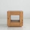 Acme Harlan Contemporary Wood 2-Drawer Square End Table in Oak view 2