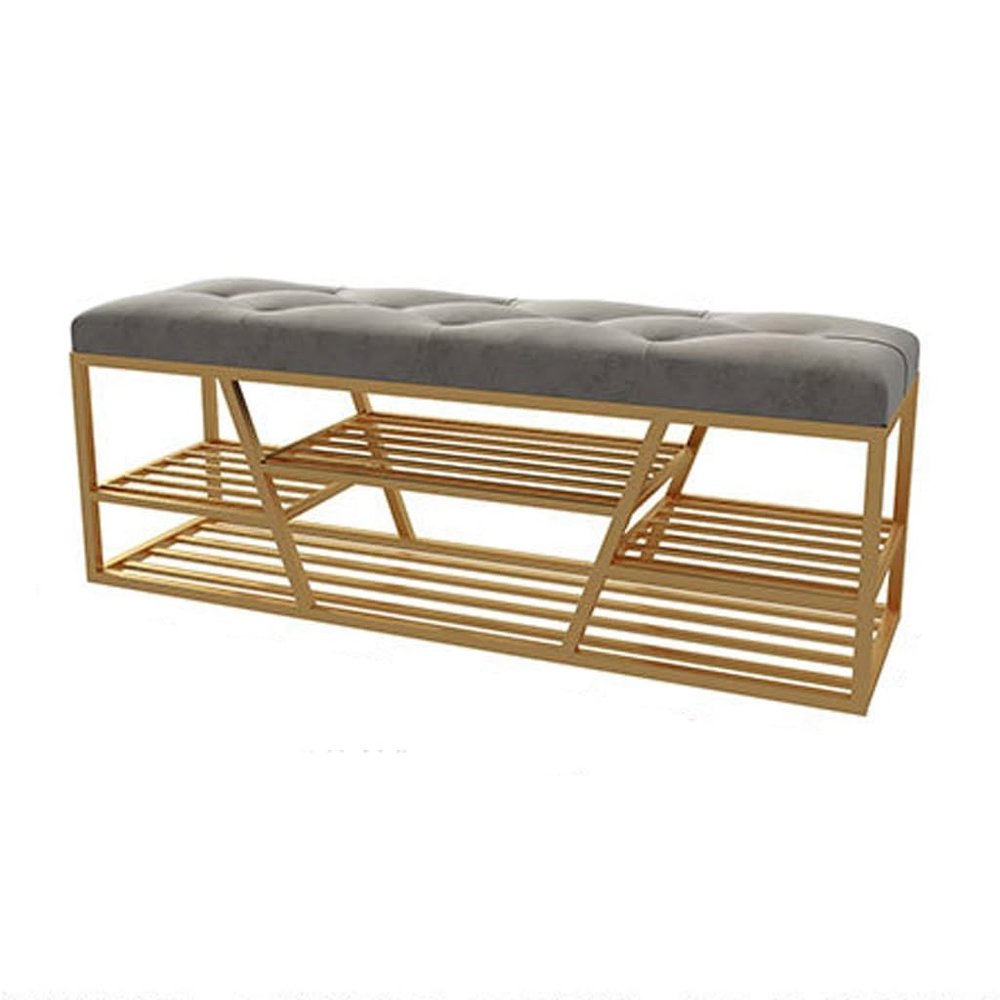 SYJKOO Shoe Bench Entryway with Storage Nordic Shoe Changing Stool Home Storage Shoe Cabinet Door Wearing Shoe Stool Shoe Rack Bench (A L 120cm)