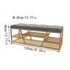 SYJKOO Shoe Bench Entryway with Storage Nordic Shoe Changing Stool Home Storage Shoe Cabinet Door Wearing Shoe Stool Shoe Rack Bench (A L 120cm) view 3
