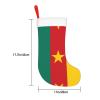 WBQLSL 17.7 * 11 inch Christmas decorative socks, Flag of Cameroon decorative socks, Christmas holiday event party ceremony view 4