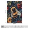 HDESDIS Farmhouse Garden Throw Blanket, Soft Cozy Warm Cartoon Bee Floral Leaves Flannel Blankets for Sofa Couch Bed, 30x40 Inch view 2