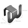 Luxshiny 2sets Wall-Mounted Slipper Rack Shoe Holder for Bathroom Hallway No Drill Easy Installation Space-Saving Organizer for Clean Tidy Entryway Living Room More view 2