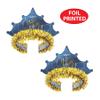 Beistle 25 Count Midnight Blue New Year Tiaras, Elegant Gold "Happy New Year" Design, Stylish NYE Accessories for Party Celebrations and Events view 4