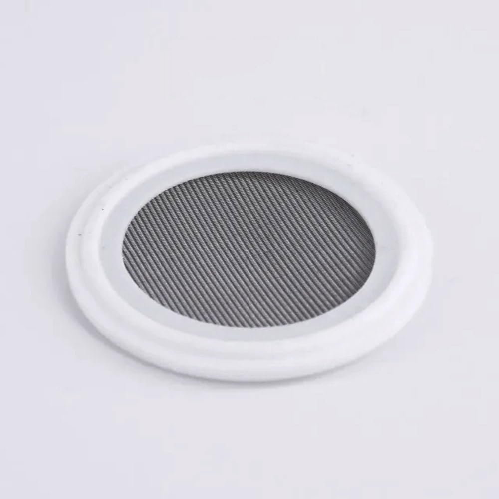 LXYLYX Seal Strip, 10 20 40-80 100 150 200 300Mesh Filter Screen 1.5" 2" 3" 4" Tri Clamp PTFE Gasket Seal Strip Sanitary Homebrew(64mm OD,80 Mesh)