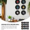 Hemobllo 16pcs Vinyl Record Wall Stickers Retro Style Decor for Living Room Bedroom Cafe Bar Ktv Reusable Vintage Music Theme Wall Decal for Unique Party Decorations view 3