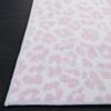 SAFAVIEH Washable Rug Faux Hide Collection - 10' x 14', Ivory & Pink, Slip Resistant, Printed Leopard Pattern, Ideal for Living Room, Bedroom, Home Office, Dining Space (FAH505B) view 2