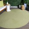 SAFAVIEH Braided Indoor/Outdoor Washable Oval Rug 3x5, Sage BRD317W view 2