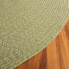 SAFAVIEH Braided Indoor/Outdoor Washable Oval Rug 3x5, Sage BRD317W view 3