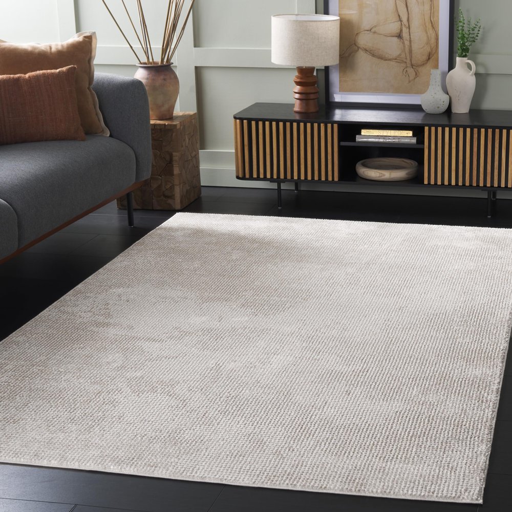 SAFAVIEH Area Rug 8x10 - Hanna Collection - Large - Taupe & Grey, Modern Design, Non-Shedding & Easy Cleaning, Ideal for Living Room, Bedroom, Office, Dining Space (HAN118E)