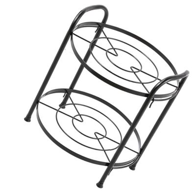 Mikinona 1pc Detachable Pot Shelf Simple Pan Rack Kitchen Storage Rack Two-layer Pot Storage Easy to Clean