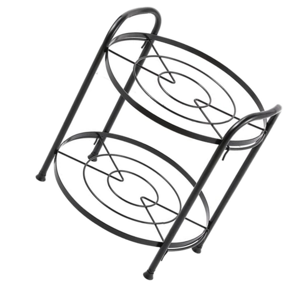 Mikinona 1pc Detachable Pot Shelf Simple Pan Rack Kitchen Storage Rack Two-layer Pot Storage Easy to Clean