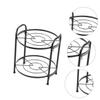 Mikinona 1pc Detachable Pot Shelf Simple Pan Rack Kitchen Storage Rack Two-layer Pot Storage Easy to Clean view 2