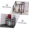 Mikinona 1pc Detachable Pot Shelf Simple Pan Rack Kitchen Storage Rack Two-layer Pot Storage Easy to Clean view 3