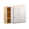 Quicklock RTA (Ready-to-Assemble) 30" Tall Wall Kitchen Cabinets - Shaker Style | 100% Hardwood | Made in America | Soft Close Hardware (12" D x 39" W x 36" H Blind Corner, Pure White) view 1