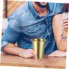 TOPPERFUN 6pcs Titanium Water Cup Stainless Steel Mugs Metal Beer Cups No Lining Lightweight Portable view 4