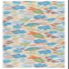 SAFAVIEH Washable Rug Malibu Collection - 2'6" x 8 Runner, Beige & Blue, Slip Resistant & Easy Cleaning, Ideal for Living Room, Hallway, Foyer, Nursery, Bedroom, Kids Room (MBU844B) view 1