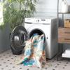 SAFAVIEH Washable Rug Malibu Collection - 2'6" x 8 Runner, Beige & Blue, Slip Resistant & Easy Cleaning, Ideal for Living Room, Hallway, Foyer, Nursery, Bedroom, Kids Room (MBU844B) view 2