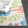 SAFAVIEH Washable Rug Malibu Collection - 2'6" x 8 Runner, Beige & Blue, Slip Resistant & Easy Cleaning, Ideal for Living Room, Hallway, Foyer, Nursery, Bedroom, Kids Room (MBU844B) view 3