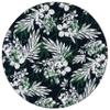 SAFAVIEH Washable Rug Malibu Collection - 6' Round, Black & Green, Slip Resistant & Easy Cleaning, Ideal for Living Room, Bedroom, Home Office, Nursery, Kids Playroom, Dining Space (MBU825Y) view 2