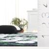 SAFAVIEH Washable Rug Malibu Collection - 6' Round, Black & Green, Slip Resistant & Easy Cleaning, Ideal for Living Room, Bedroom, Home Office, Nursery, Kids Playroom, Dining Space (MBU825Y) view 4