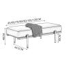 End of Bed Bench Footrest Leather Shoe Bench with Padded Seat Entryway Bench Window Bench with Stainless Steel Legs Shoe Rack for Dining Room Bedroom view 2