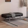 End of Bed Bench Footrest Leather Shoe Bench with Padded Seat Entryway Bench Window Bench with Stainless Steel Legs Shoe Rack for Dining Room Bedroom view 3
