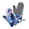 Twilight Serenade Print Silicone Oven Gloves Heat Resistant Kitchen Mitts with Non-Slip Silicone for Baking, Cooking,Grilling,and BBQ Easy to Clean & Waterproof view 3
