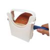 HOLIDYOYO 2pcs Foldable Plastic Toast Slicer for Even Bread Cutting Material Sandwich Cutter Essential Kitchen Tool for Homemade Bread and Bagels Easy to Use and Clean view 3