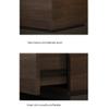 BABETRUE Bedstand Modern Minimalist Double Drawer Bedside Table Bedroom Bedside Table Storage Cabinet Home Storage Bedside Table Night Stand(D) view 3