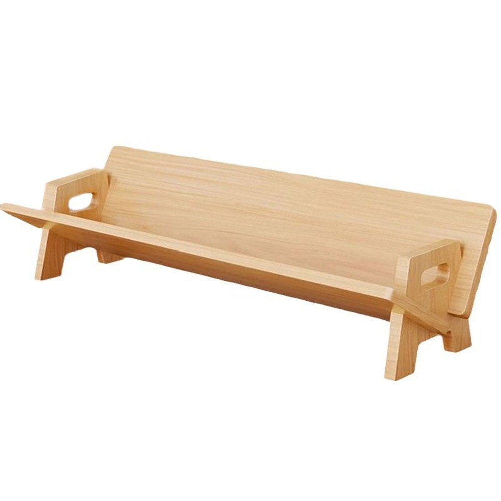 YDkjwjw Wood Tilting Bookshelf, Desktop Bookshelf Organizer Tabletop Bookcase Storage Rack for CDs Magazine Books Display
