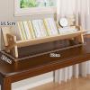 YDkjwjw Wood Tilting Bookshelf, Desktop Bookshelf Organizer Tabletop Bookcase Storage Rack for CDs Magazine Books Display view 2