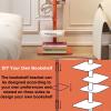 SHENJIA 9-Tier Metal Bookcase Spine Bookshelf, Vertical Narrow Ladder Book Shelf for Home, Simple Invisible Design, Space-Saving Tall Bookcase view 4