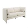 Acme Jaeda Contemporary Wood & Fabric Upholstered Sofa in Beige view 1