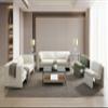 Acme Jaeda Contemporary Wood & Fabric Upholstered Sofa in Beige view 2