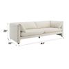 Acme Jaeda Contemporary Wood & Fabric Upholstered Sofa in Beige view 3