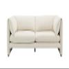 Acme Jaeda Contemporary Wood & Fabric Upholstered Sofa in Beige view 4