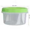 12 Sets 1 Cup Containers 8oz Stackable Reusable Round Plastic Food Containers with Lid for Portion Control Kitchen Freezer Small Plastic Containers With Lids view 3