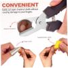 STOBAZA Manual Chestnut Cutter Metal Nut Cracker Ergonomic Handle and Finger Covers view 3