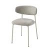 Acme Ingram Metal & Fabric Upholstered Side Chair in Light Gray (Set of 2) view 1