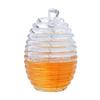 KICHOUSE Acrylic Juice Dispenser with Glass Dipper for Honey and Syrup Storage Tasteless and Highly Transparent Convenient for Serving for Home and Parties view 1