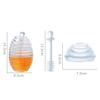 KICHOUSE Acrylic Juice Dispenser with Glass Dipper for Honey and Syrup Storage Tasteless and Highly Transparent Convenient for Serving for Home and Parties view 2