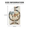 AKDODK Time Zone Map 2 Print Waffle Kitchen Towels Rag,Ultra Soft Absorbent Quick Drying Towels,Kitchen Dish Cloths view 2